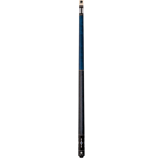 Lucasi Custom Luminous Blue Birdseye Maple with Black/Blue Linen Wrap - photo 2