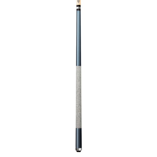 Lucasi Custom Matte Metallic Cobalt Blue Cue with Shagreen Embossed Leather Wrap - photo 2