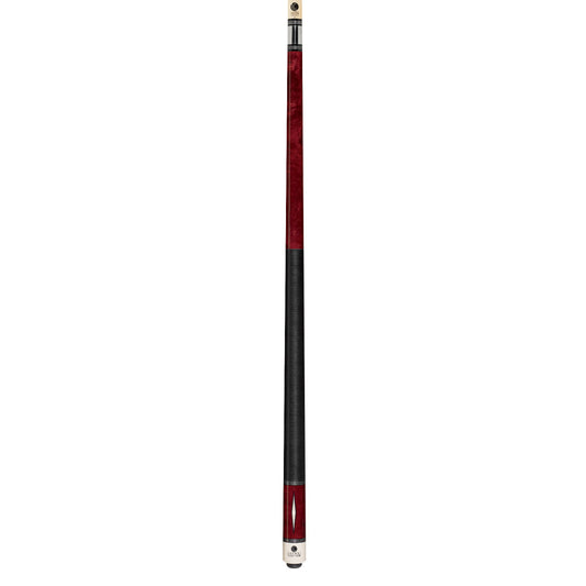 Lucasi Custom Venetian Red Diamond Series Cue with Black Linen Wrap - photo 2