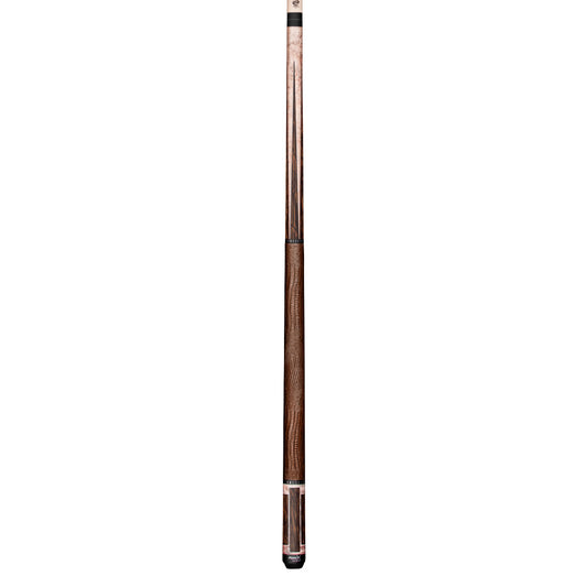 Pure X Matte Smoke Grey Birdseye & Black Palm Cue with Brown Embossed Leather Wrap - photo 2