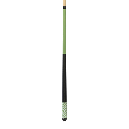 Rage Lime Green Checker Flag Cue with Black Linen Wrap - photo 2