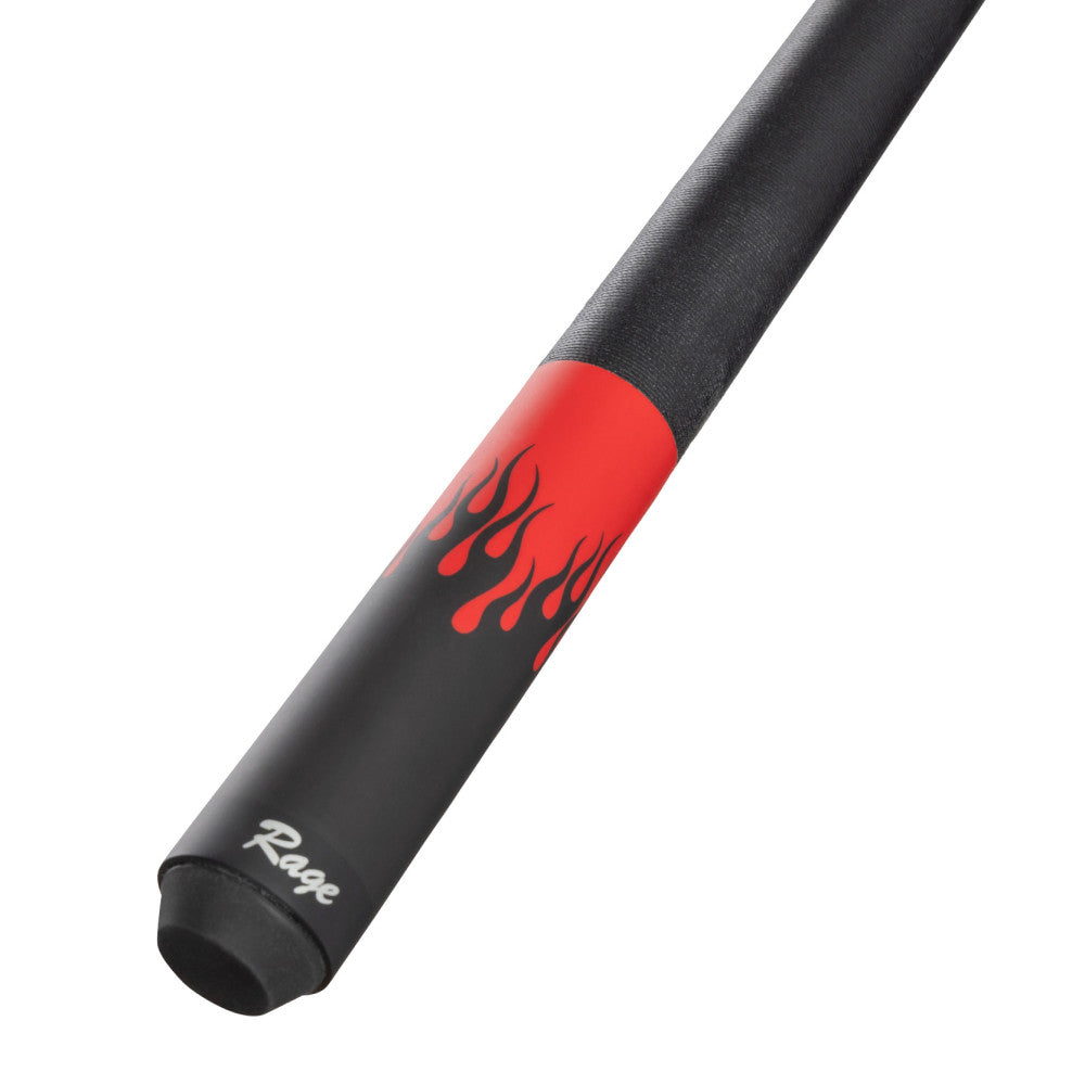 Rage Orange Flames Cue with Black Linen Wrap - photo 3