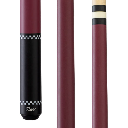 Rage Plum Red Checkers Wrapless Cue - photo 1